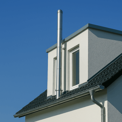 Edelstahlschornstein Celle Montage